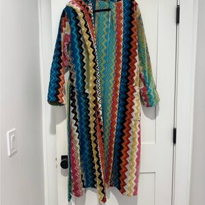 Missoni Zigzag Patterned Hooded Robe